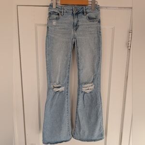American Eagle Outfitters Light Blue Flare Jeans